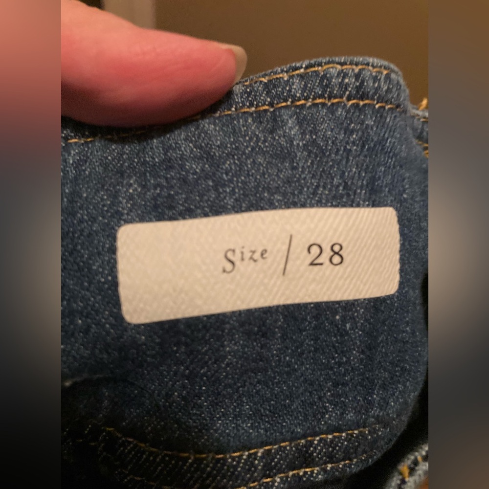 Anthropologie Pilcro Letterpress Jeans 28 Belted High Rise Cropped Wide Leg 140$ - Picture 7 of 8